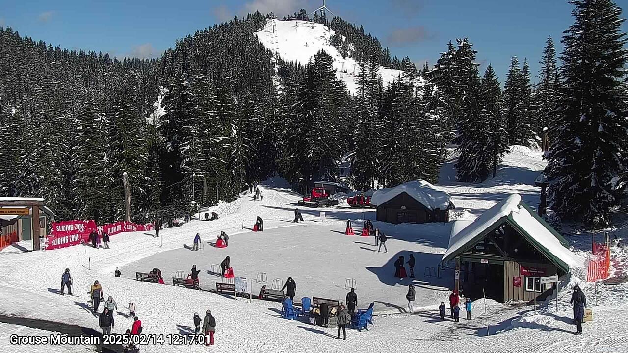 Webcam frame from Grouse Mountain at 2025/02/14 12:00