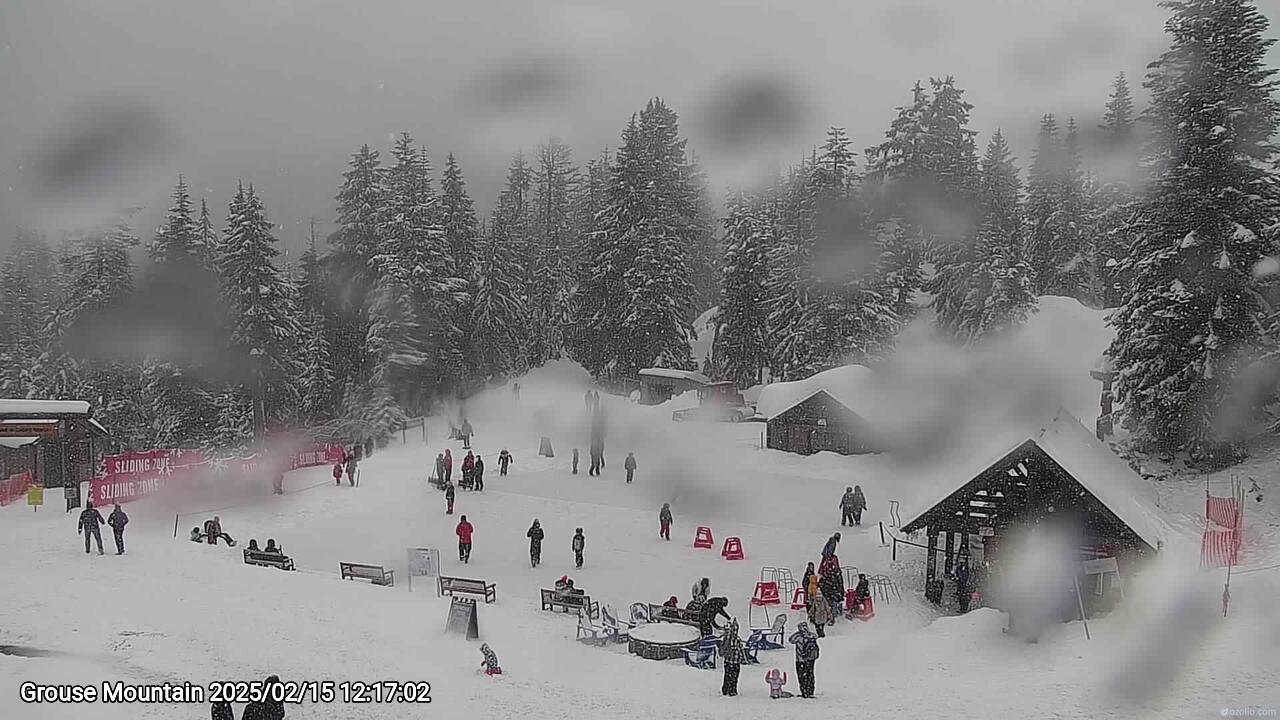 Webcam frame from Grouse Mountain at 2025/02/15 12:00