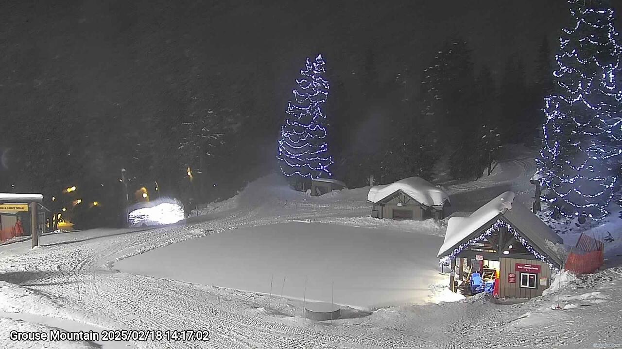 Webcam frame from Grouse Mountain on 2025/02/18