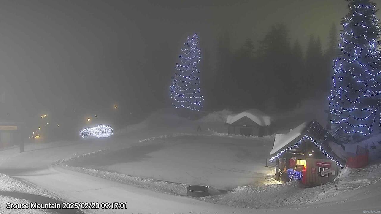 Webcam frame from Grouse Mountain on 2025/02/20