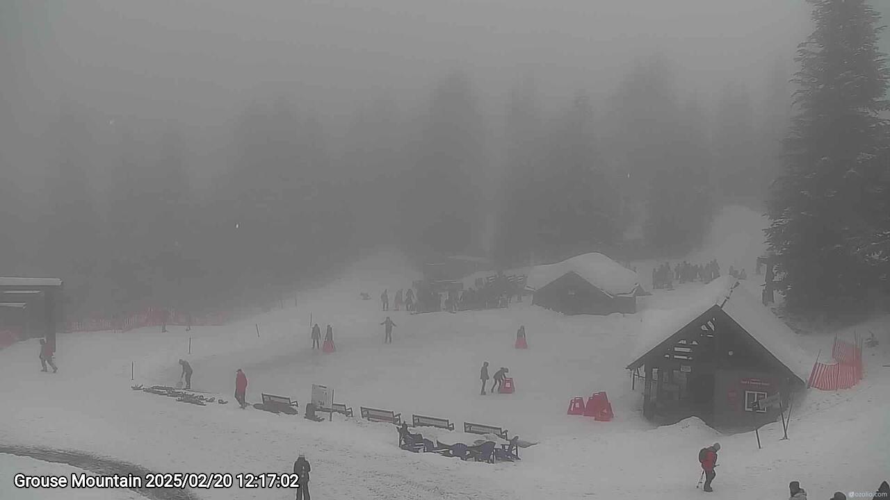 Webcam frame from Grouse Mountain at 2025/02/20 12:00