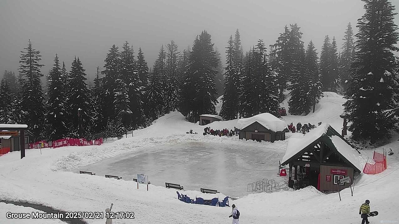 Webcam frame from Grouse Mountain at 2025/02/21 12:00