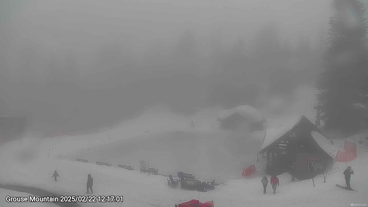 Webcam frame from Grouse Mountain at 2025/02/22 12:00
