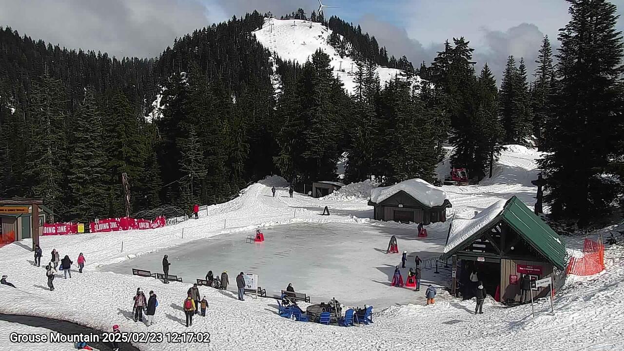 Webcam frame from Grouse Mountain at 2025/02/23 12:00
