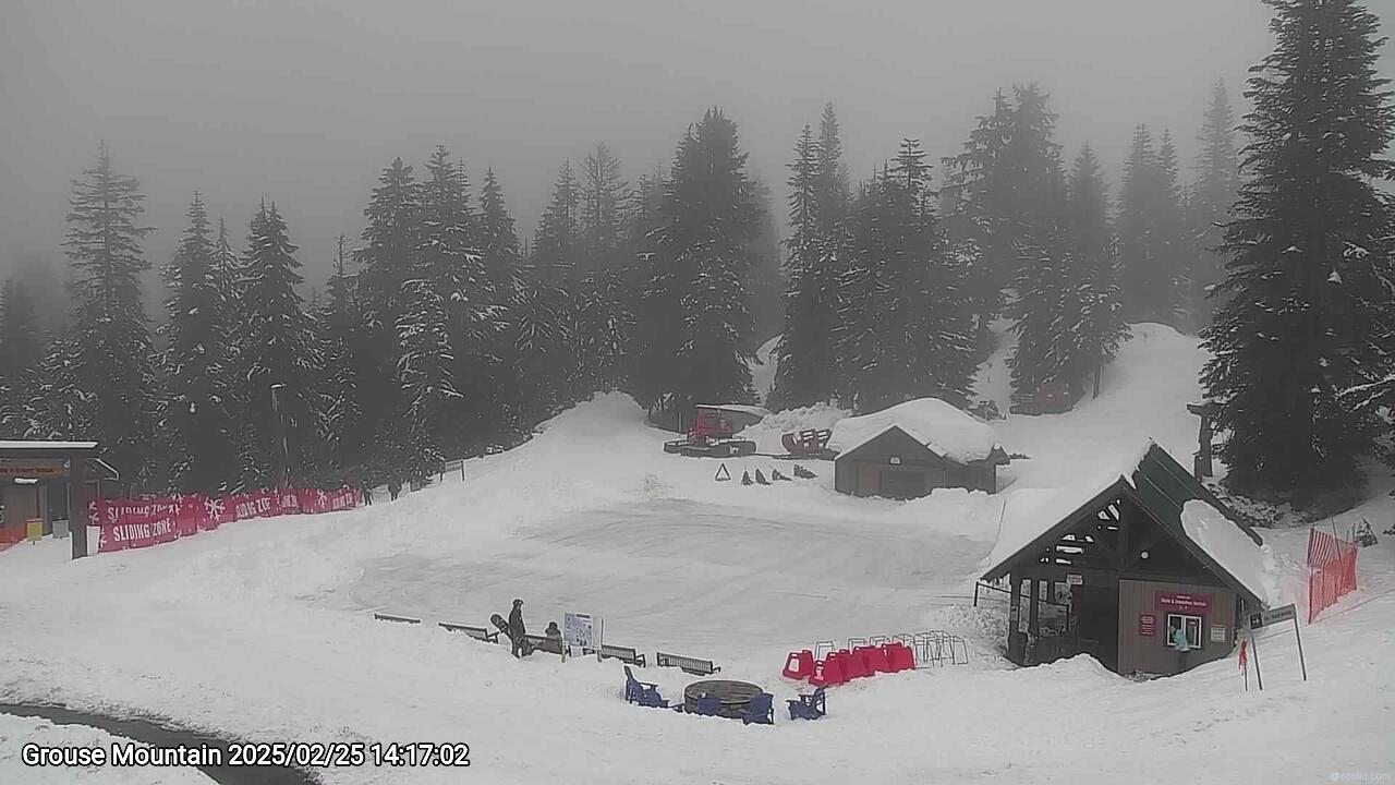 Webcam frame from Grouse Mountain on 2025/02/25