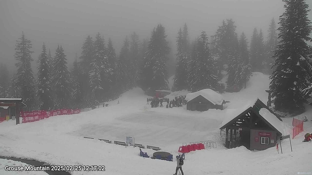 Webcam frame from Grouse Mountain at 2025/02/25 12:00