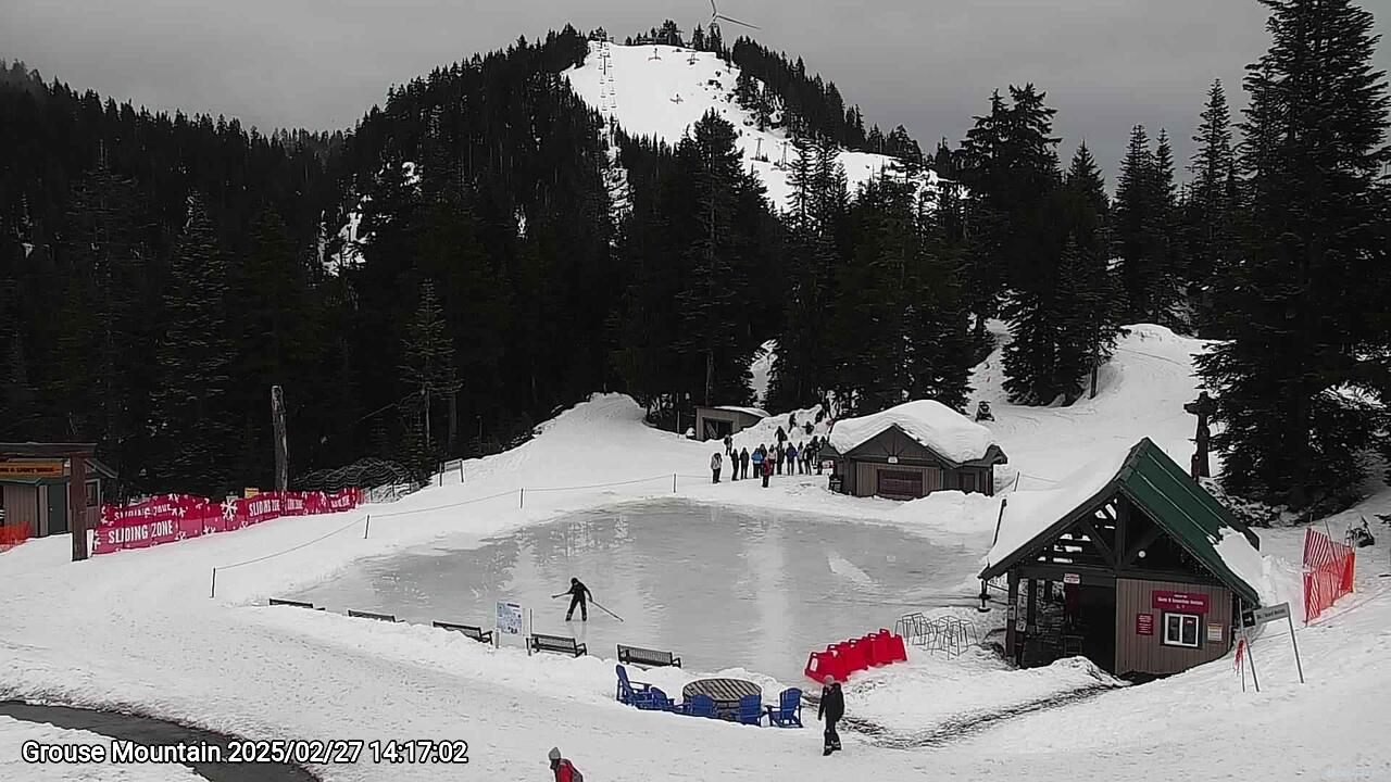 Webcam frame from Grouse Mountain on 2025/02/27