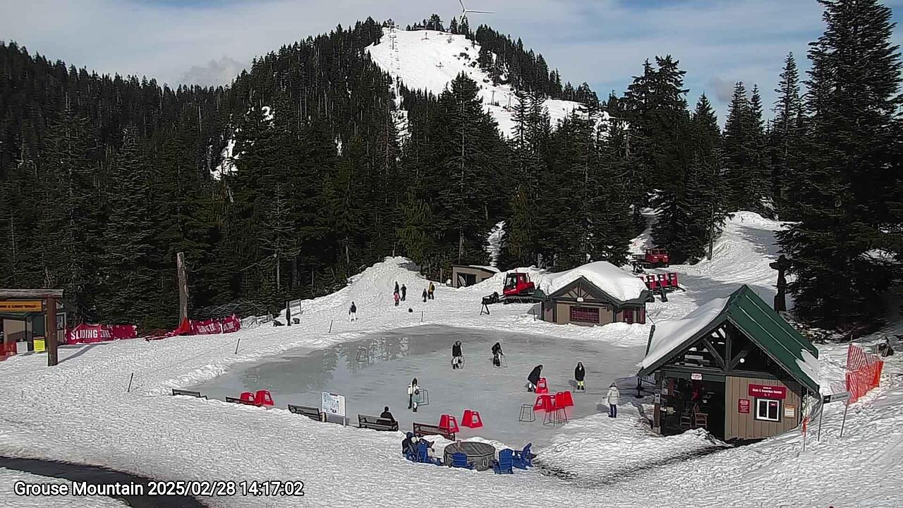Webcam frame from Grouse Mountain on 2025/02/28