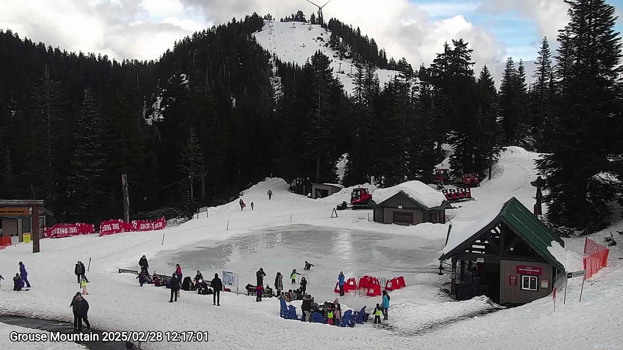 Webcam frame from Grouse Mountain at 2025/02/28 12:00