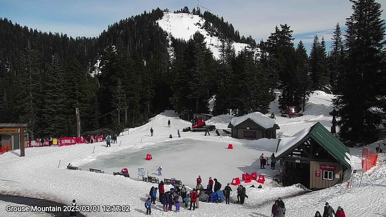 Webcam frame from Grouse Mountain at 2025/03/01 12:00