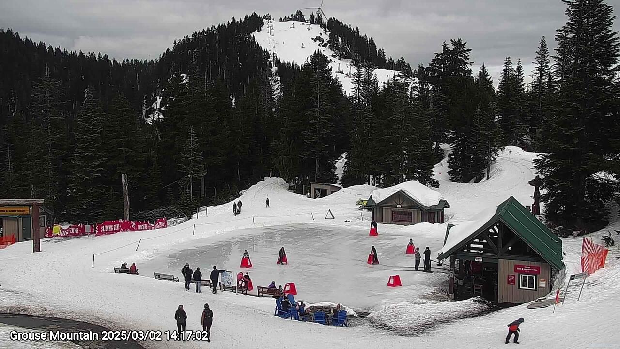 Webcam frame from Grouse Mountain on 2025/03/02