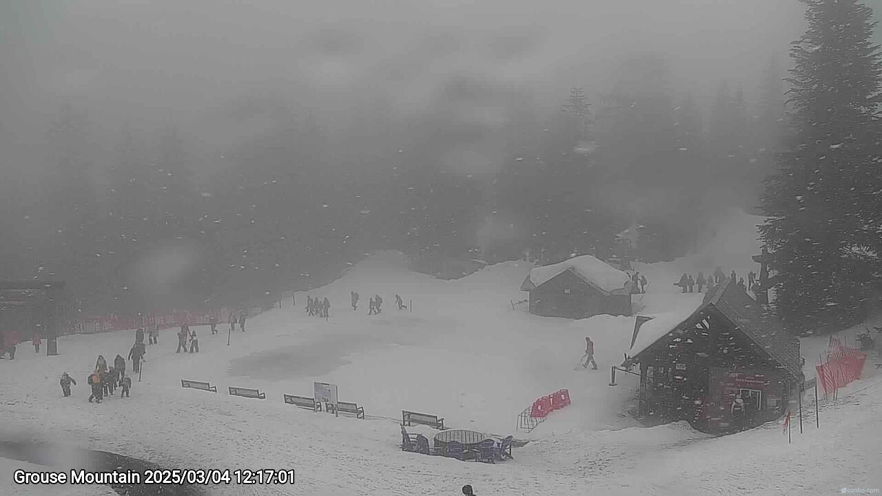 Webcam frame from Grouse Mountain at 2025/03/04 12:00