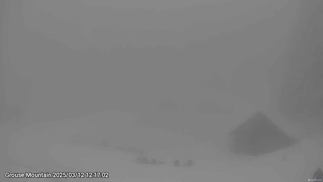 Webcam frame from Grouse Mountain at 2025/03/12 12:00
