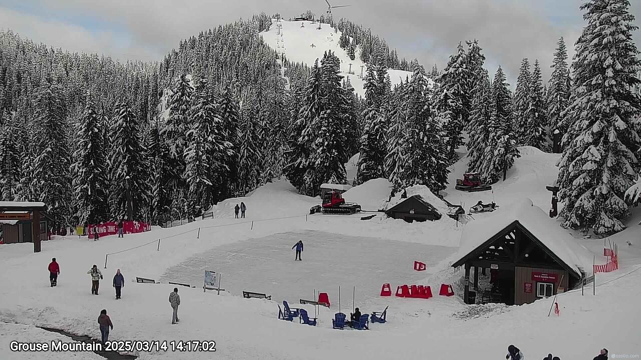 Webcam frame from Grouse Mountain on 2025/03/14