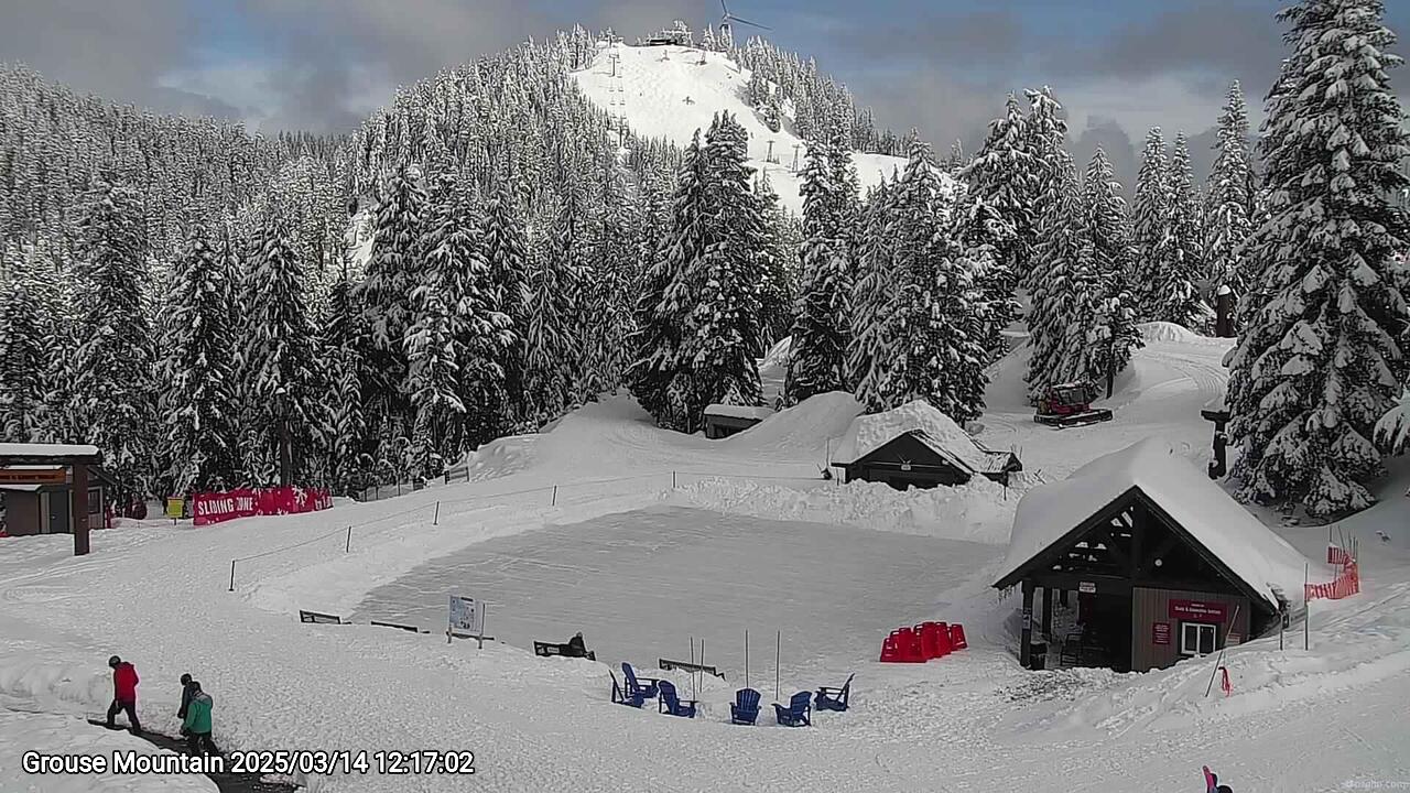 Webcam frame from Grouse Mountain at 2025/03/14 12:00