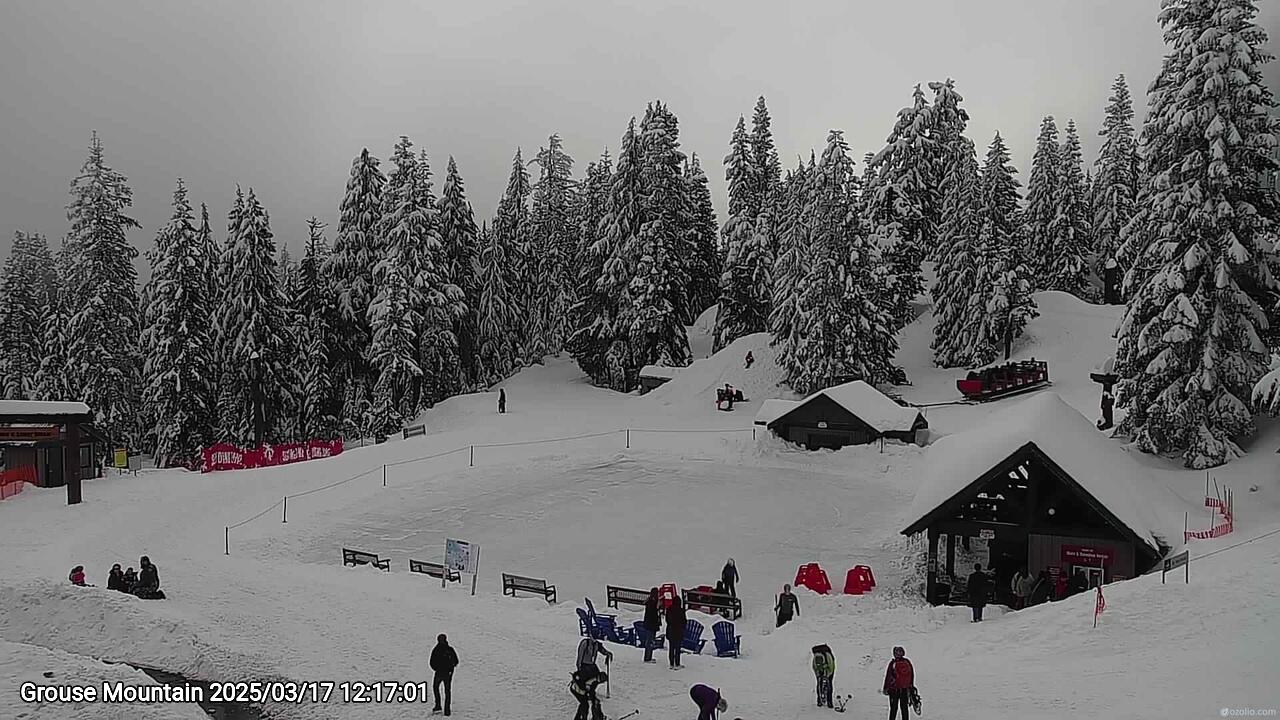 Webcam frame from Grouse Mountain at 2025/03/17 12:00