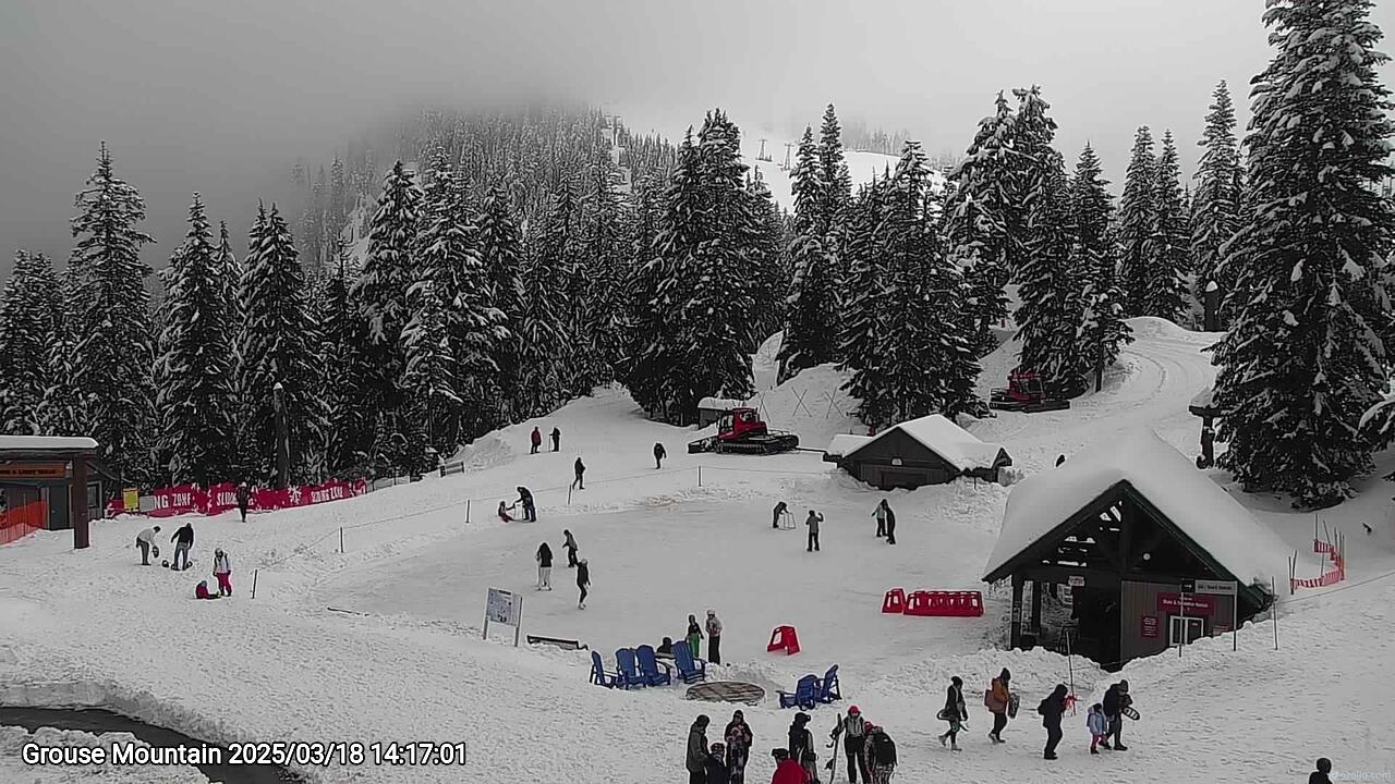 Webcam frame from Grouse Mountain on 2025/03/18