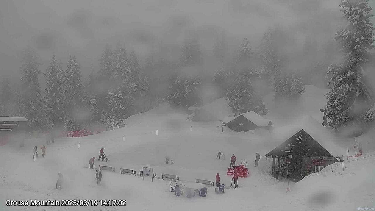 Webcam frame from Grouse Mountain on 2025/03/19