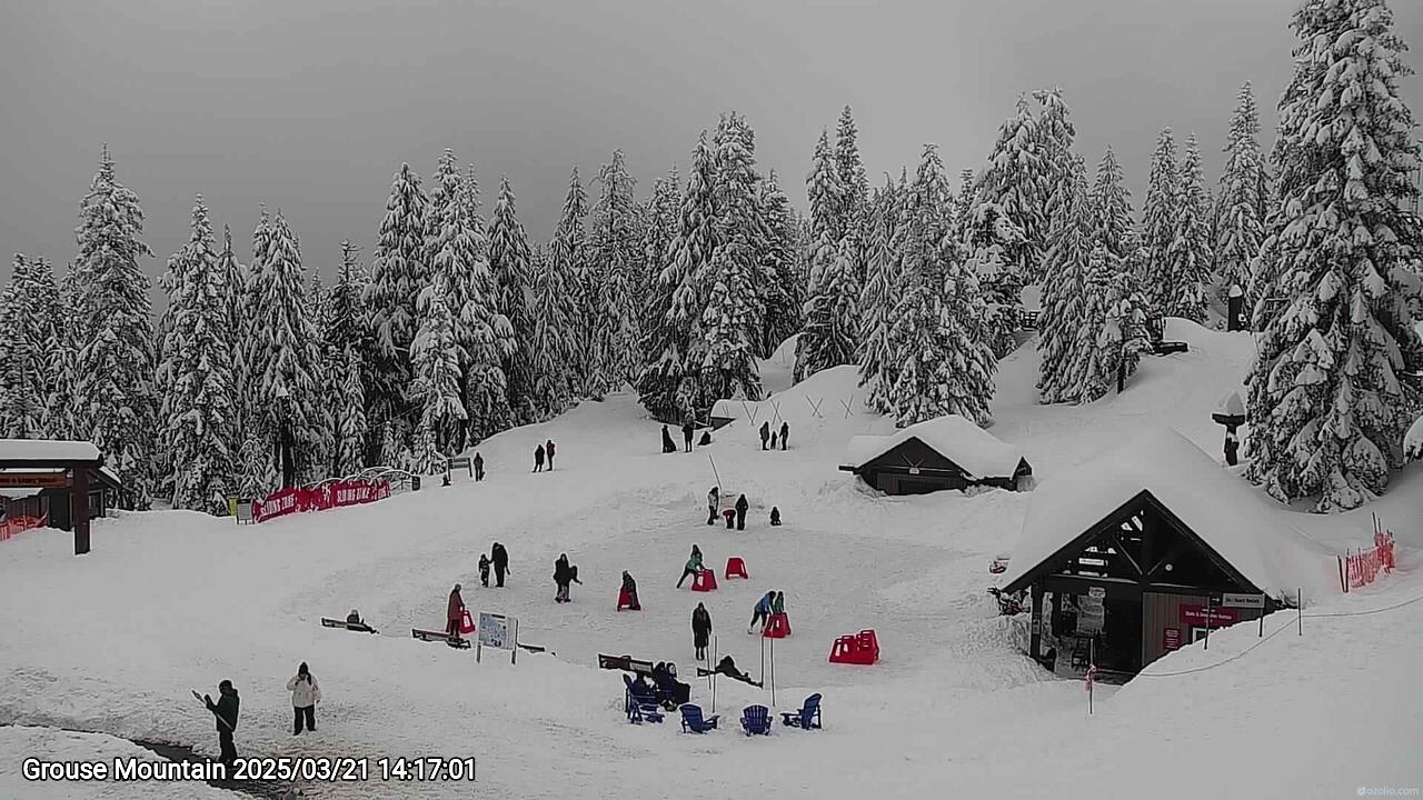 Webcam frame from Grouse Mountain on 2025/03/21
