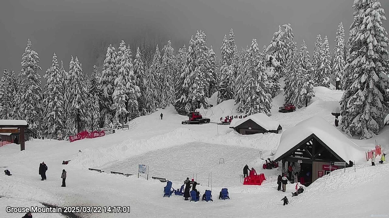 Webcam frame from Grouse Mountain on 2025/03/22
