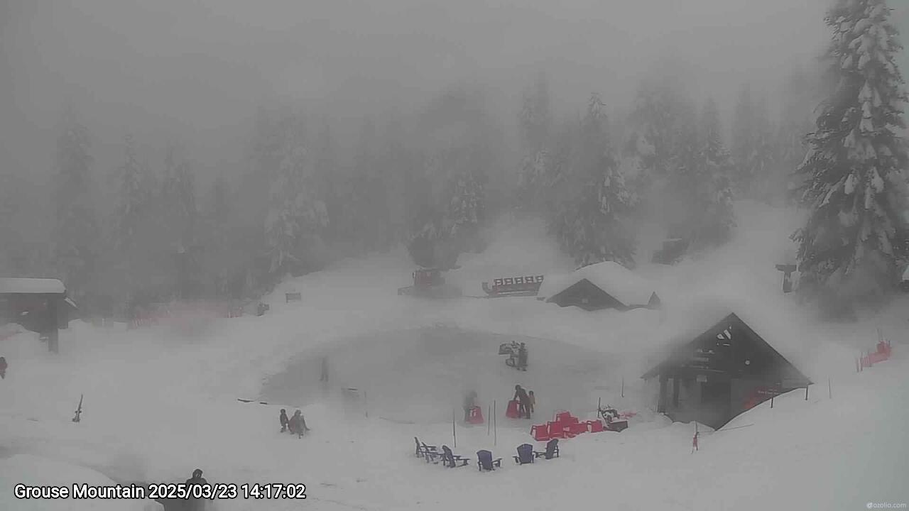 Webcam frame from Grouse Mountain on 2025/03/23