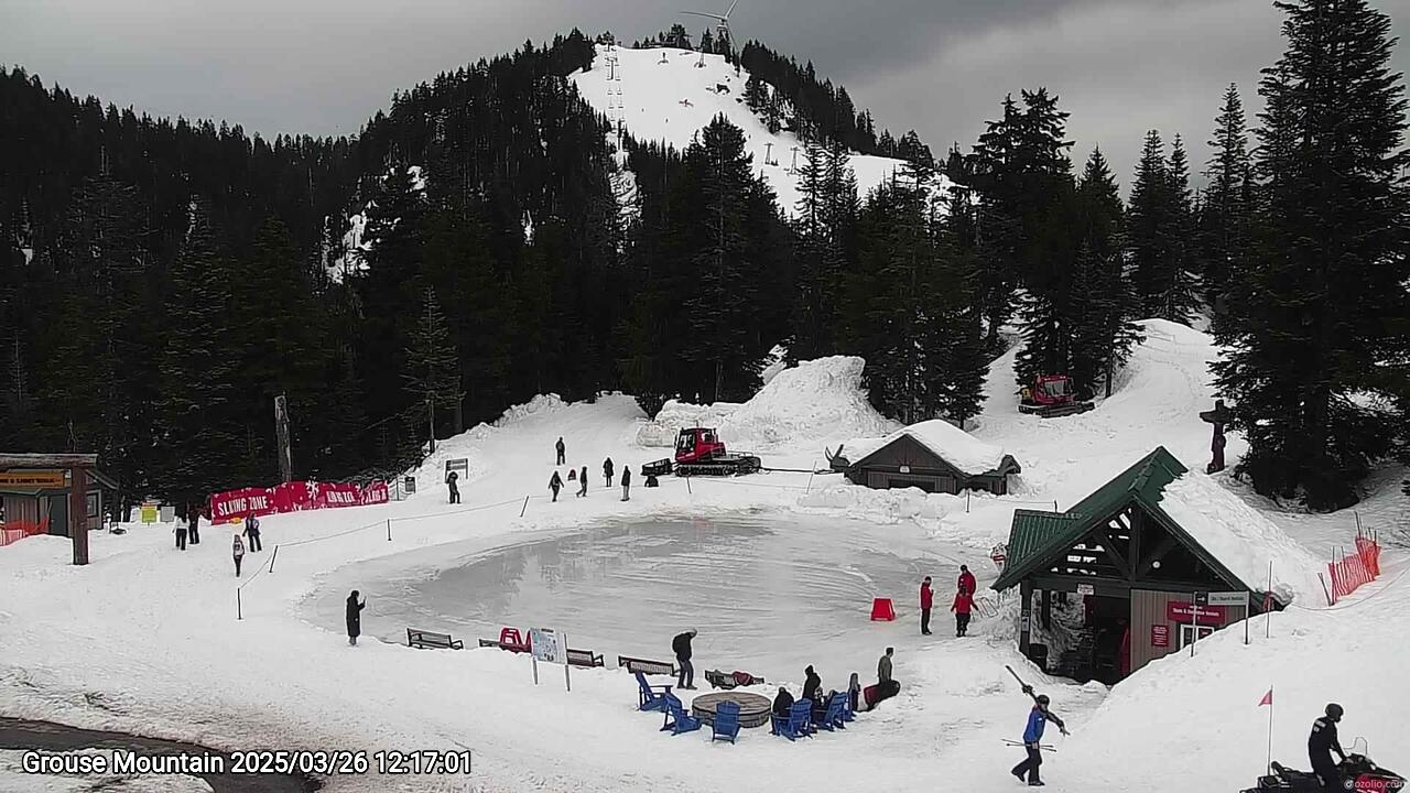 Webcam frame from Grouse Mountain at 2025/03/26 12:00