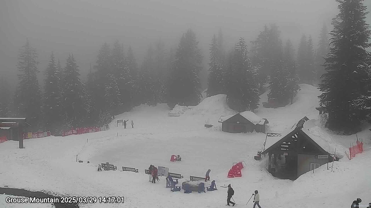 Webcam frame from Grouse Mountain on 2025/03/29