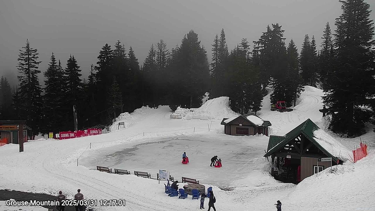 Webcam frame from Grouse Mountain at 2025/03/31 12:00