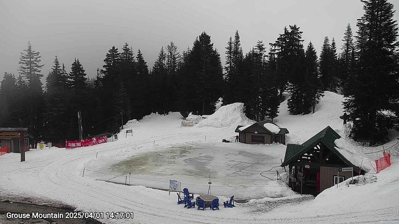Webcam frame from Grouse Mountain on 2025/04/01