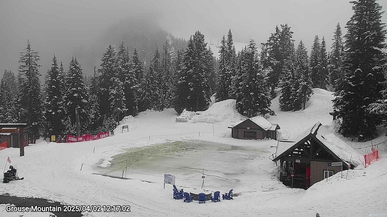Webcam frame from Grouse Mountain at 2025/04/02 12:00