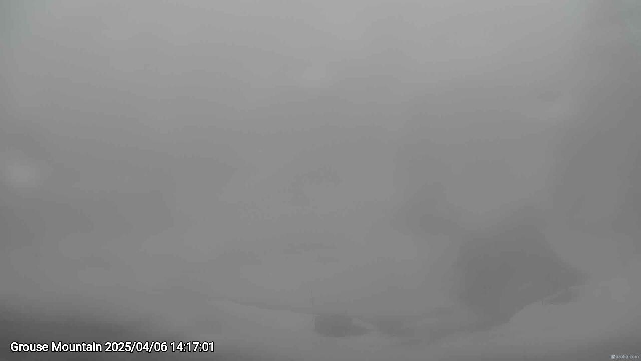 Webcam frame from Grouse Mountain on 2025/04/06