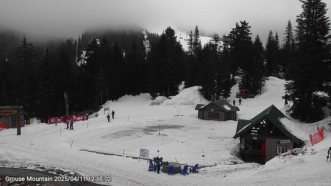 Webcam frame from Grouse Mountain at 2025/04/11 12:00