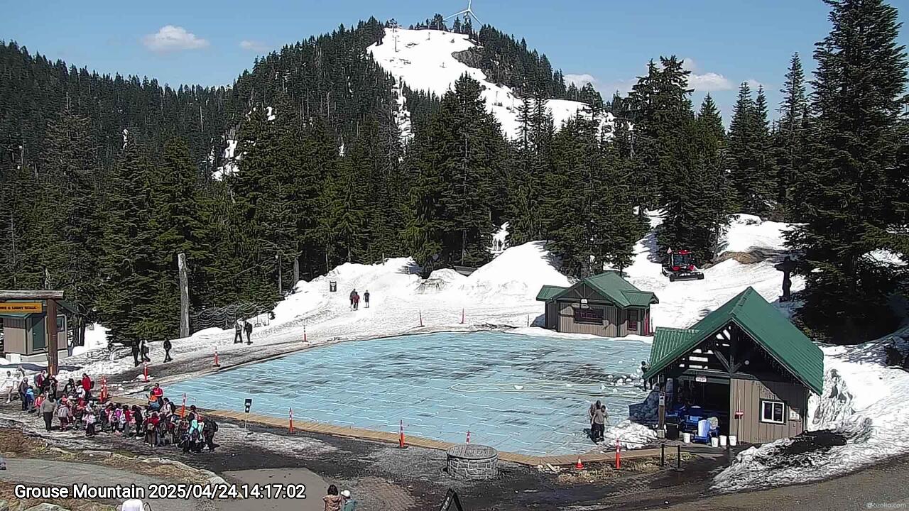 Webcam frame from Grouse Mountain on 2025/04/24