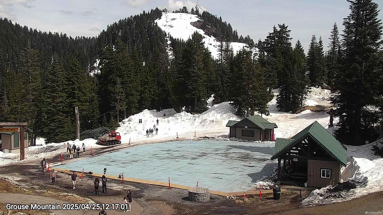 Webcam frame from Grouse Mountain at 2025/04/25 12:00