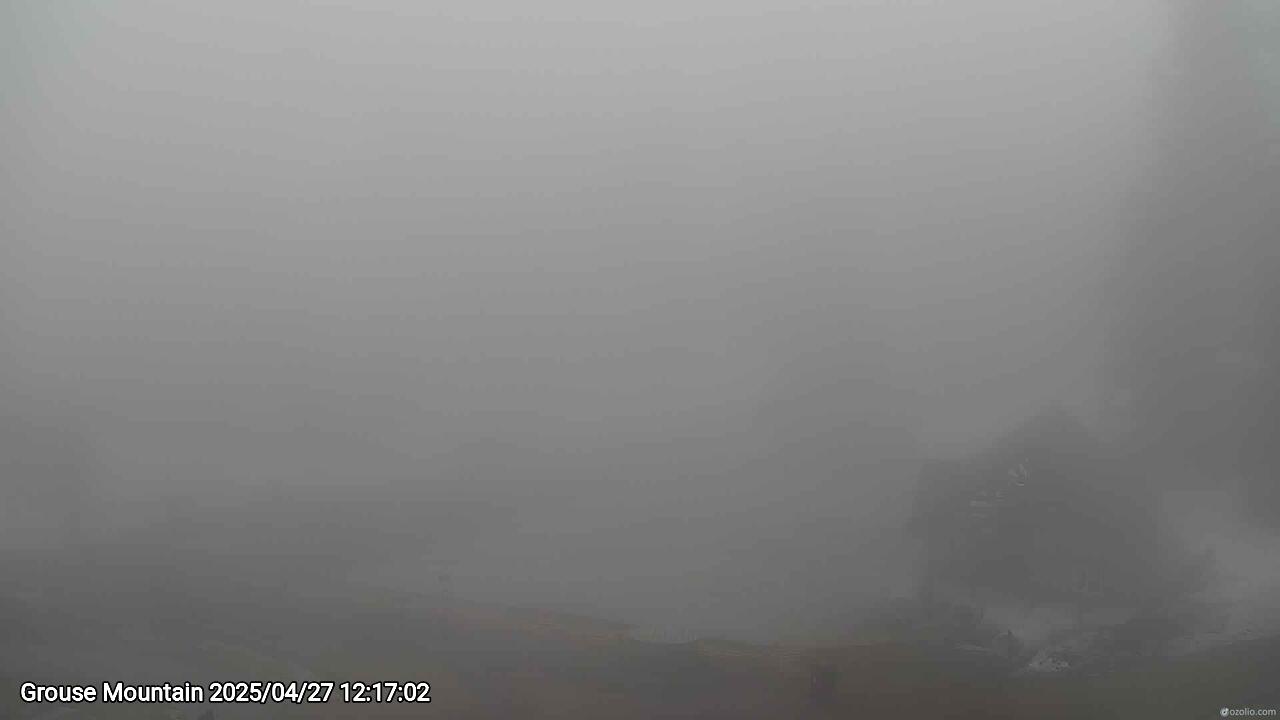 Webcam frame from Grouse Mountain at 2025/04/27 12:00