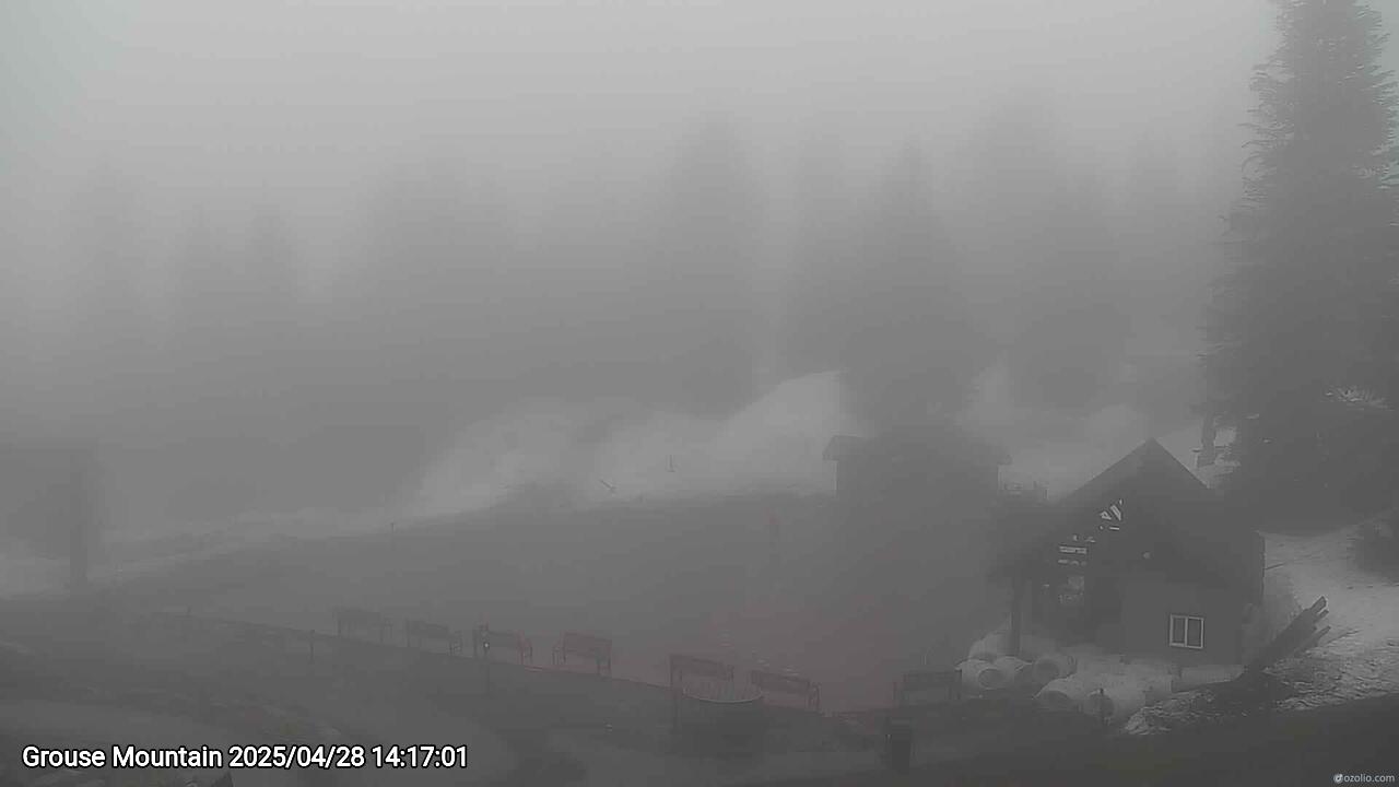 Webcam frame from Grouse Mountain on 2025/04/28