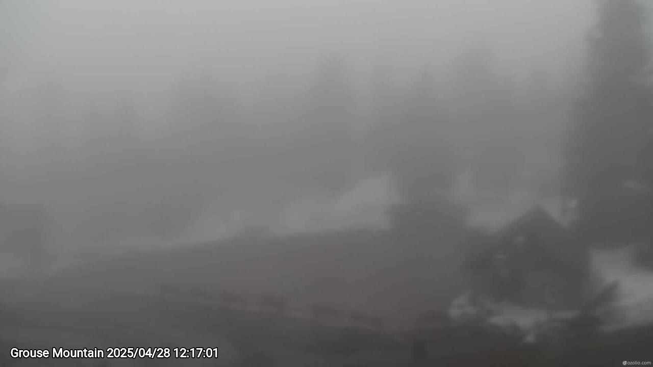 Webcam frame from Grouse Mountain at 2025/04/28 12:00