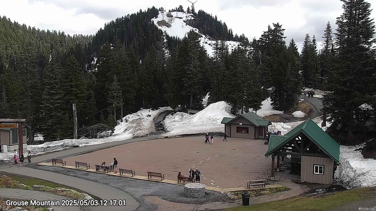 Webcam frame from Grouse Mountain at 2025/05/03 12:00