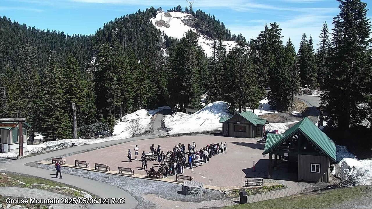 Webcam frame from Grouse Mountain at 2025/05/06 12:00