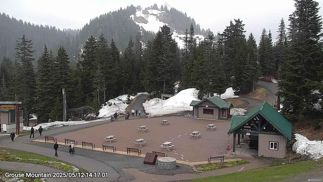 Webcam frame from Grouse Mountain on 2025/05/12