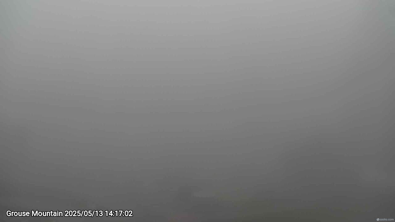 Webcam frame from Grouse Mountain on 2025/05/13