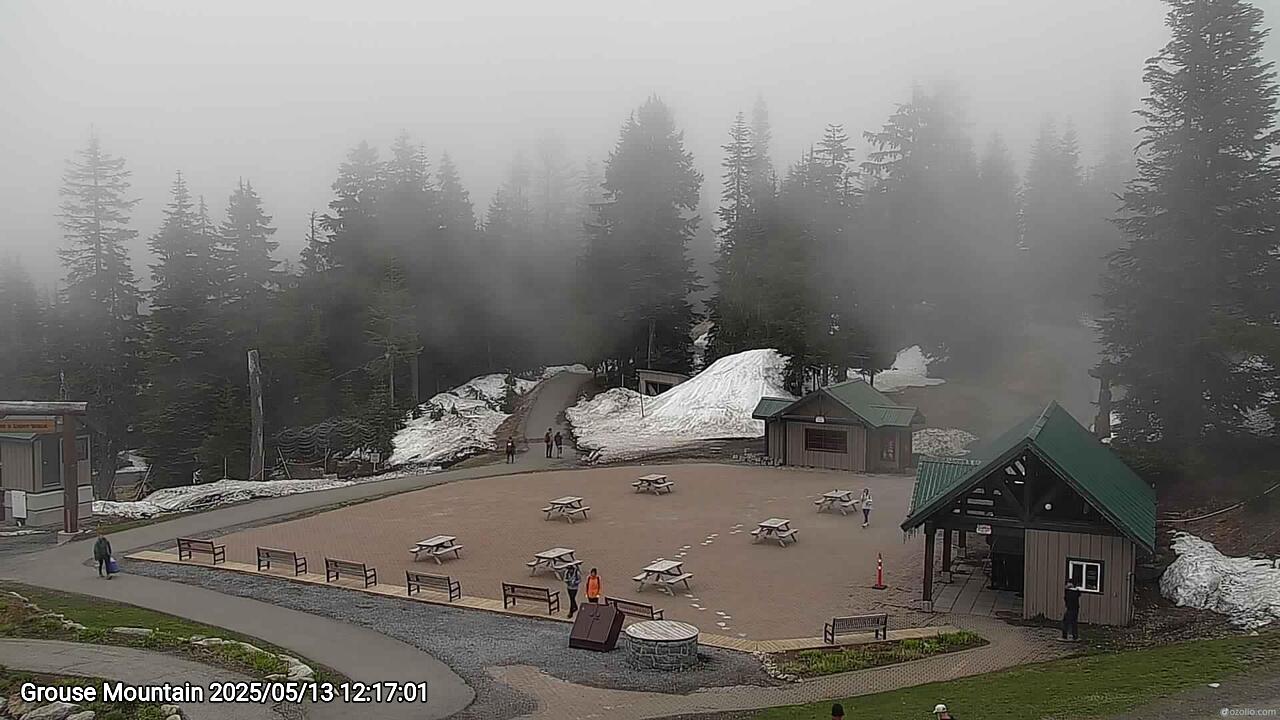 Webcam frame from Grouse Mountain at 2025/05/13 12:00