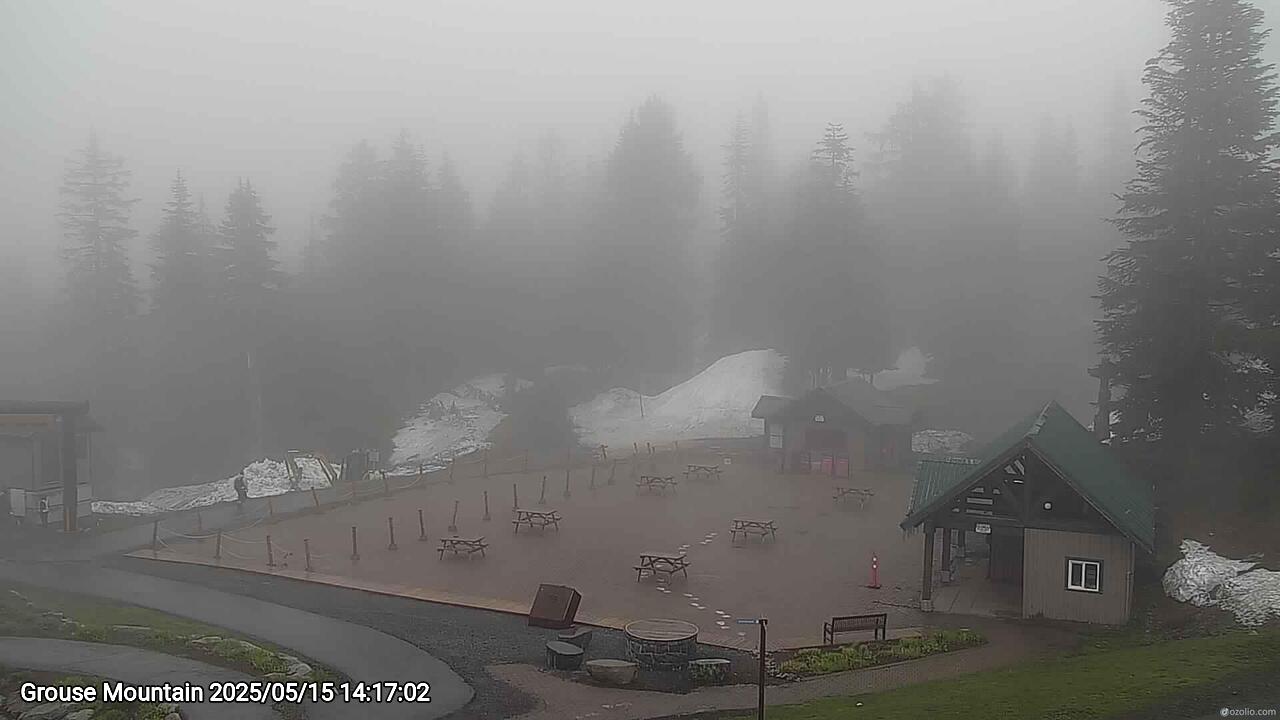Webcam frame from Grouse Mountain on 2025/05/15