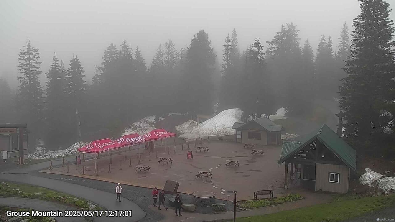 Webcam frame from Grouse Mountain at 2025/05/17 12:00