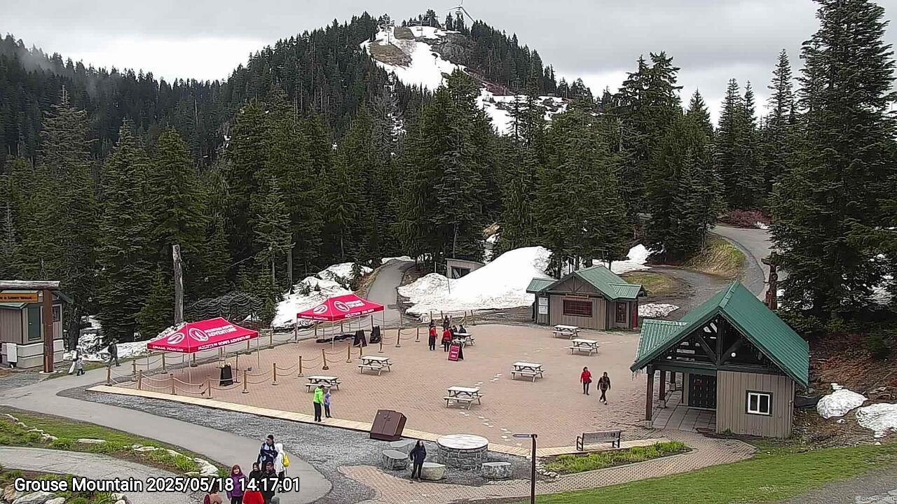 Webcam frame from Grouse Mountain on 2025/05/18