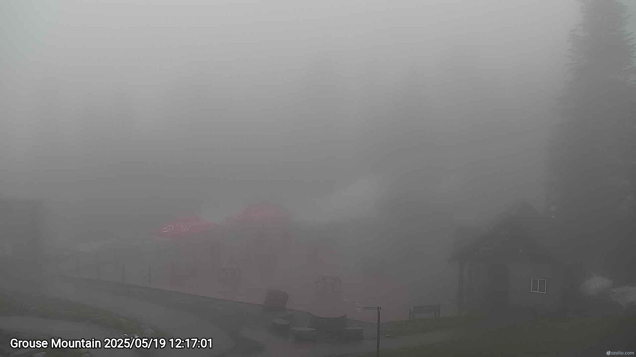 Webcam frame from Grouse Mountain at 2025/05/19 12:00