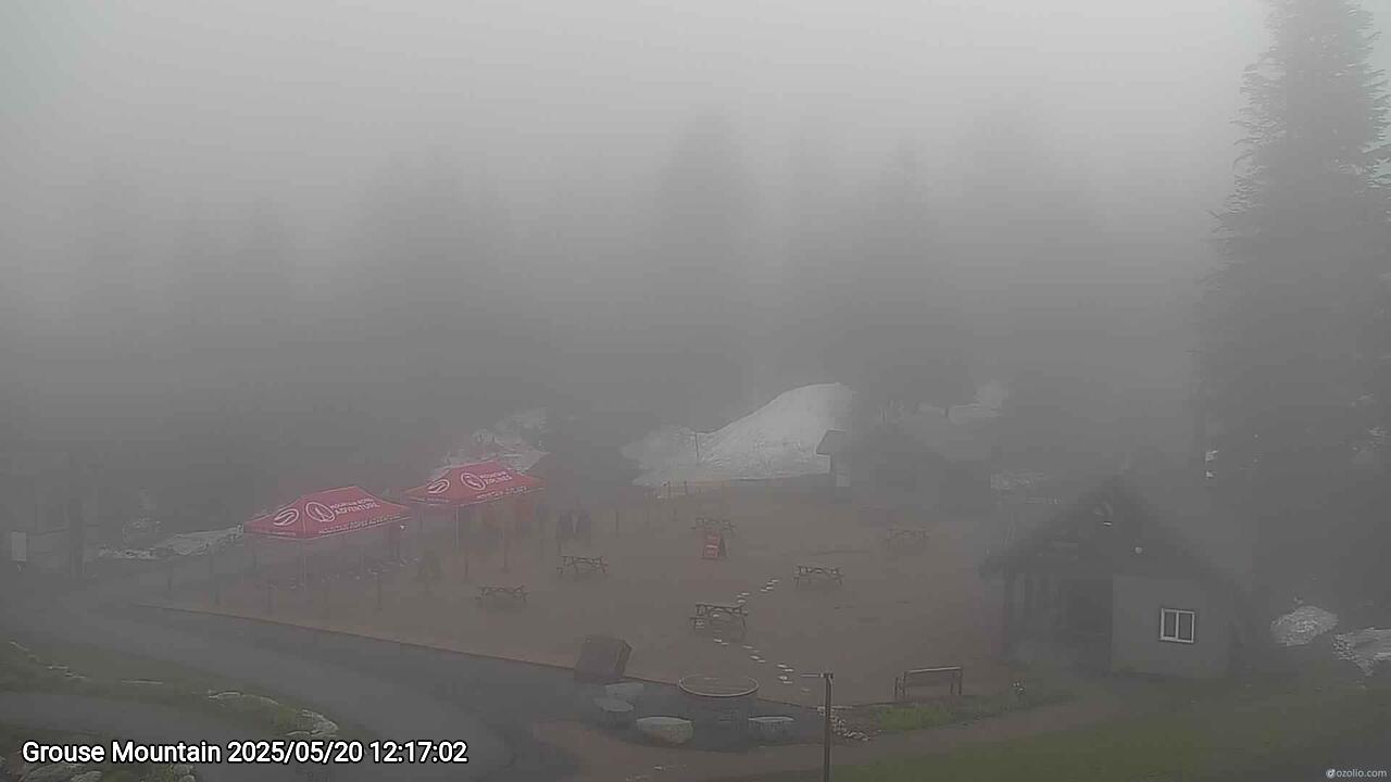 Webcam frame from Grouse Mountain at 2025/05/20 12:00
