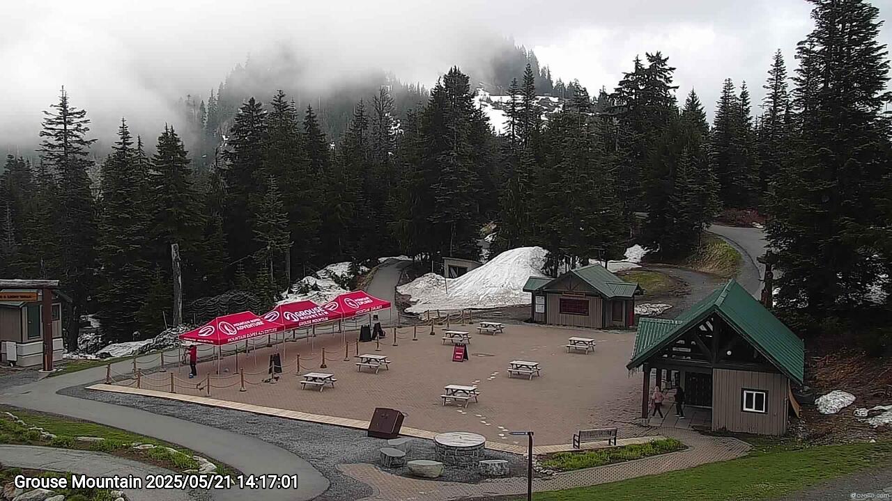 Webcam frame from Grouse Mountain on 2025/05/21