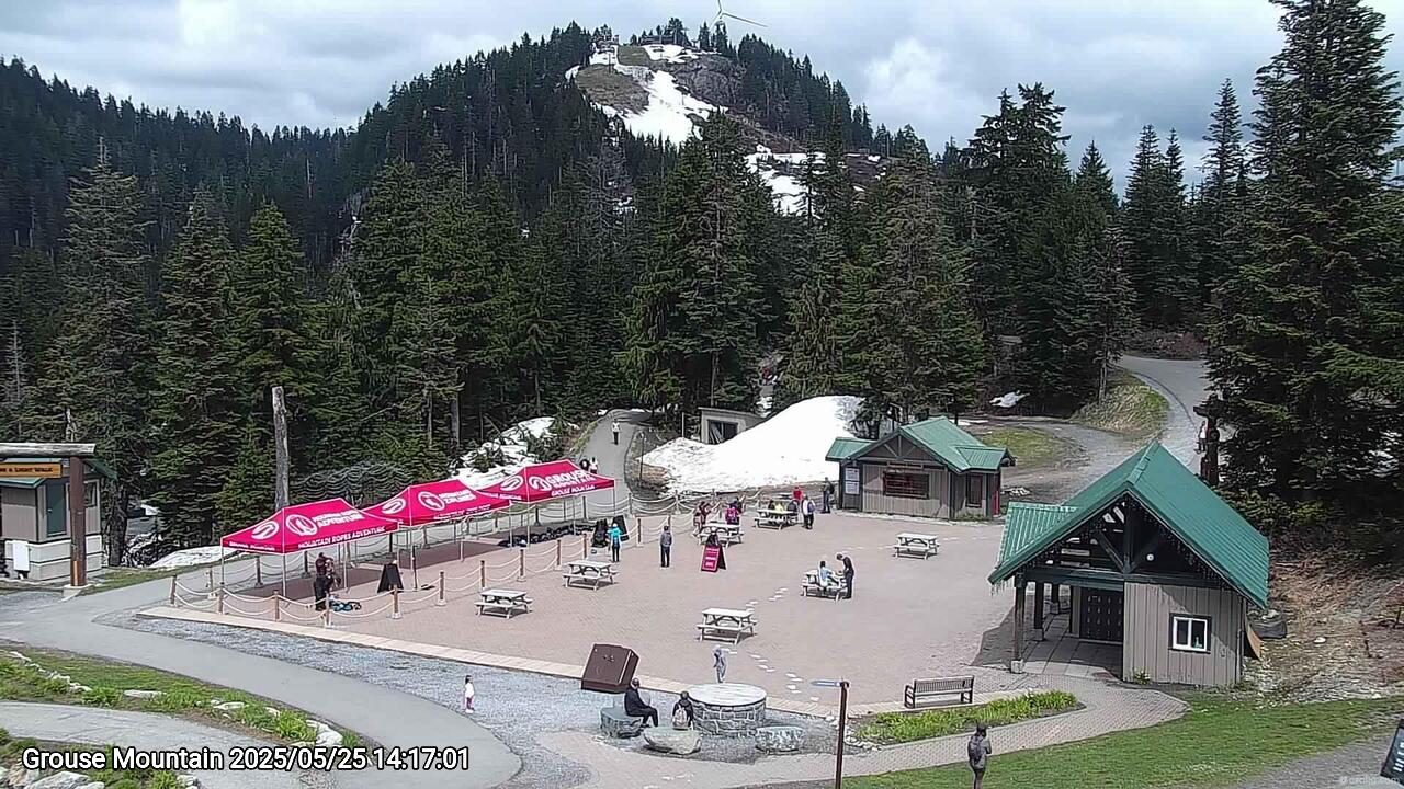 Webcam frame from Grouse Mountain on 2025/05/25