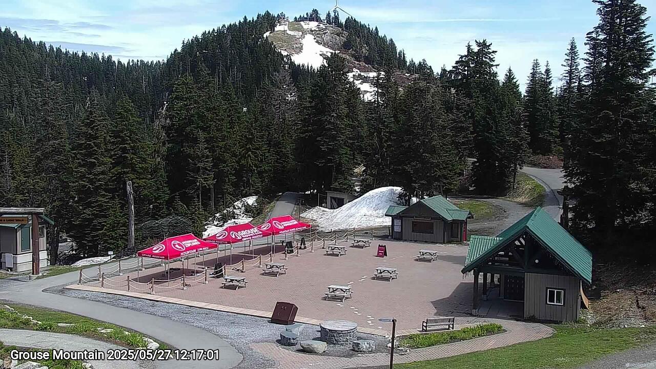 Webcam frame from Grouse Mountain at 2025/05/27 12:00